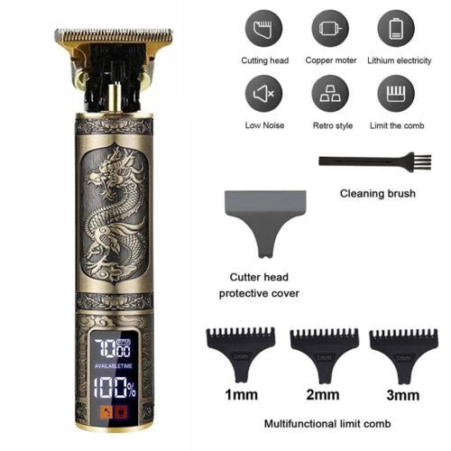 Beard Trimmer Hair Clippers Cordless Hair Cutting Barber Shaving Machine For Men Rechargeable