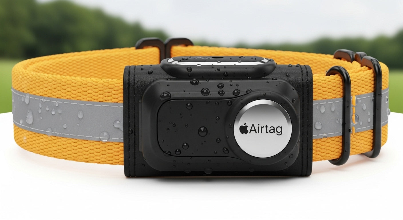 AIRTAG PET COLLAR - REFLECTIVE AND WATERPROOF